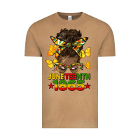 Vintage Camel juneteenth 1865 afro bun Vintage Tee - HRA Design Shop