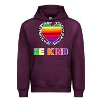 Mauve Wine In A World Where You Can Be Anything Be Kind Shirt Urban Hoodie - Bettercallsaul