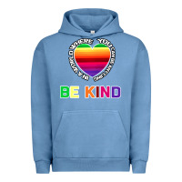 Pigment Pebble Blue In A World Where You Can Be Anything Be Kind Shirt Urban Hoodie - Bettercallsaul