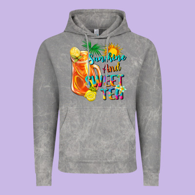 Sunshine And Sweet Tea Vintage Hoodie Designed By Texasbilliewilder