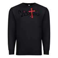 Black valentine cross glitter Premium Sweatshirt - MaliasSmallBusiness