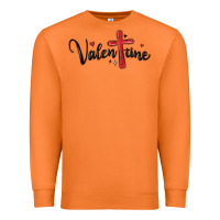 Carrot valentine cross glitter Premium Sweatshirt - MaliasSmallBusiness
