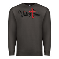 Smoke valentine cross glitter Premium Sweatshirt - MaliasSmallBusiness