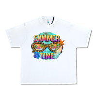 White summer time sunset glasses Urban Heavy Tee - BarkalooDesign