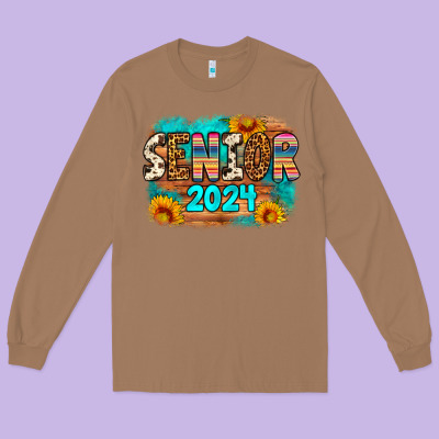 Senior 2024 Long Sleeve Tee Designed By Artiststas