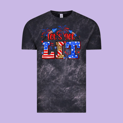 Let's Get Lit 4th Of July Vintage Tee Designed By Neo Western