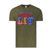 Vintage Olive Let's get lit 4th of July Vintage Tee - Neo Western