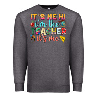 Charcoal Heather its me hi im the teacher its me nca Premium Sweatshirt - NancyCooperArtShop