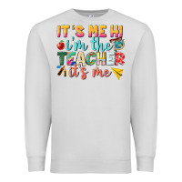 Dove Grey its me hi im the teacher its me nca Premium Sweatshirt - NancyCooperArtShop