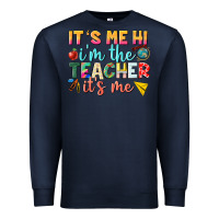 Navy its me hi im the teacher its me nca Premium Sweatshirt - NancyCooperArtShop