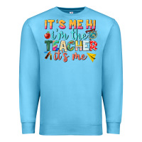 Ocean Blue its me hi im the teacher its me nca Premium Sweatshirt - NancyCooperArtShop
