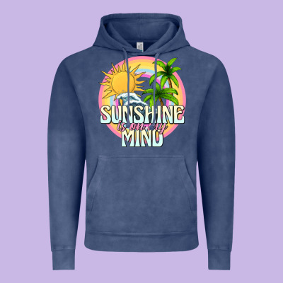Sunshine Is On My Mind Vintage Hoodie Designed By Texasbilliewilder