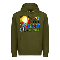 Army Green this little light of mine Premium Hoodie - LillyAllenDesigns