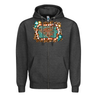 Charcoal Heather light western frame Zipper Hoodie - AdoDesignShop