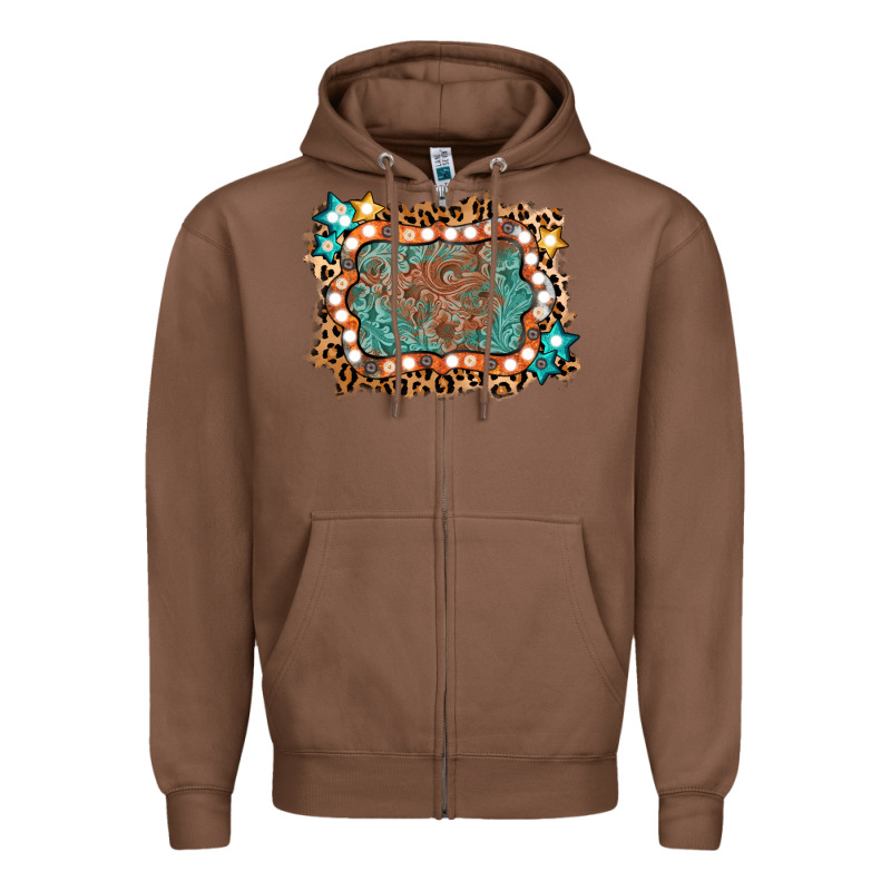 Light Western Frame Zipper Hoodie by AdoDesignShop | Teevron