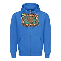 True Royal light western frame Zipper Hoodie - AdoDesignShop