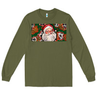 Army Green christmas with santa Long Sleeve Tee - AdoDesignShop