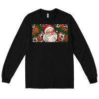 Black christmas with santa Long Sleeve Tee - AdoDesignShop