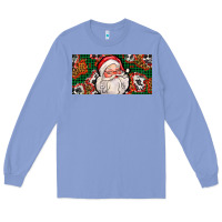 Colony Blue christmas with santa Long Sleeve Tee - AdoDesignShop