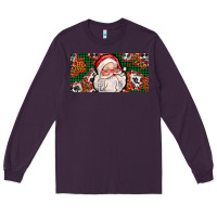 Plum christmas with santa Long Sleeve Tee - AdoDesignShop