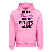 Fuchsia Pink In This Family No One Fights Alone Urban Hoodie - Bettercallsaul