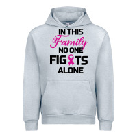 Heather Grey In This Family No One Fights Alone Urban Hoodie - Bettercallsaul
