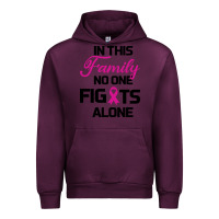 Mauve Wine In This Family No One Fights Alone Urban Hoodie - Bettercallsaul