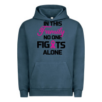 Pigment Midnight Navy In This Family No One Fights Alone Urban Hoodie - Bettercallsaul