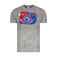 Cloud Rock Patriotic tie dye background 4th of july Vintage Tee - CowGirlArtShop