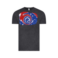 Vintage Black Patriotic tie dye background 4th of july Vintage Tee - CowGirlArtShop