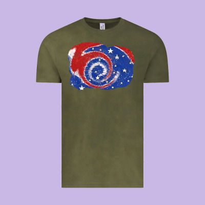 Patriotic Tie Dye Background 4th Of July Vintage Tee Designed By Cowgirlartshop