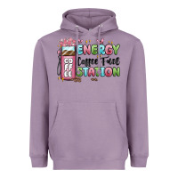 Lavender energy coffee fuel station Heavyweight Hoodie - MaliasSmallBusiness