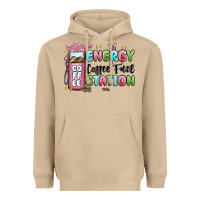 Mushroom energy coffee fuel station Heavyweight Hoodie - MaliasSmallBusiness
