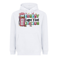 White energy coffee fuel station Heavyweight Hoodie - MaliasSmallBusiness