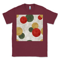 Burgundy christmas points seamless pattern Classic Tee - BundleAndBundleShop