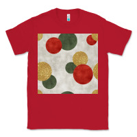 Red christmas points seamless pattern Classic Tee - BundleAndBundleShop