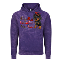 Cloud Purple my valentine has paws Vintage Hoodie - RanaPortraitStore