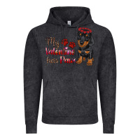 Vintage Black my valentine has paws Vintage Hoodie - RanaPortraitStore