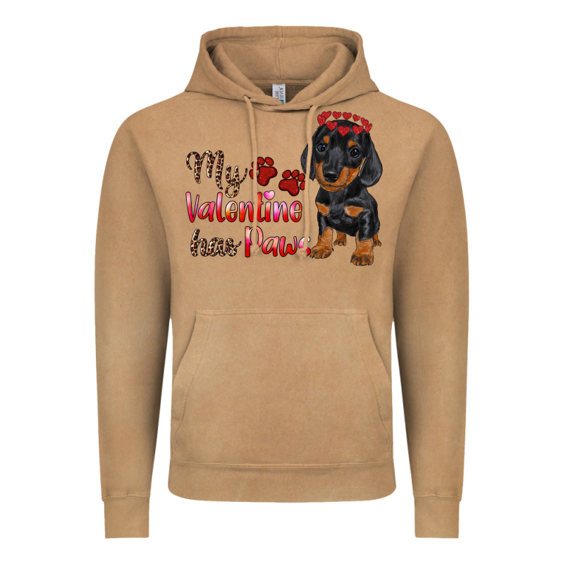 My Valentine Has Paws Vintage Hoodie by RanaPortraitStore | Teevron