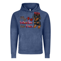 Vintage Denim my valentine has paws Vintage Hoodie - RanaPortraitStore