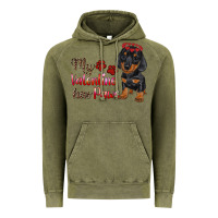 Vintage Olive my valentine has paws Vintage Hoodie - RanaPortraitStore