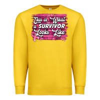 Lemon This is what a survivor looks like Breast Cancer Premium Sweatshirt - NancyCooperArtShop