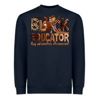 Navy black educator by popular demand Heavyweight Sweatshirt - Zillion Design Studio