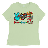 Matcha peace love dia de los muertos Ladies Tee - AdoDesignShop