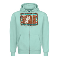 Leopard Serape Cowhide  Leather Background Zipper Hoodie | Teevron