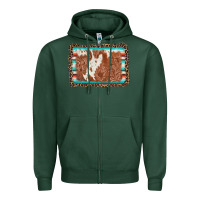 Sports Green leopard serape cowhide  leather background Zipper Hoodie - AdoDesignShop