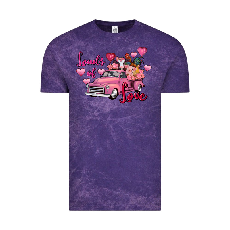 Loads Of Love Valentine's Day Farm Truck Vintage Tee by FaDigitalArtStudio | Teevron