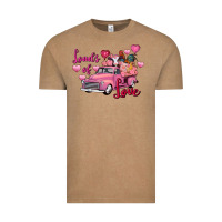 Vintage Coffee loads of love valentine's day farm truck Vintage Tee - FaDigitalArtStudio