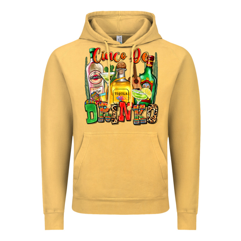 Cinco De Drinko Vintage Hoodie by Zillion Design Studio | Teevron