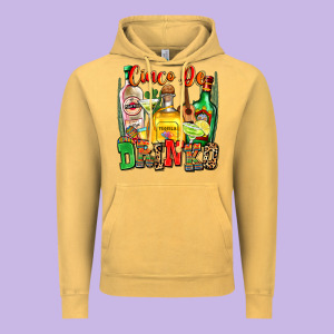 Cinco De Drinko Vintage Hoodie Designed By Zillion Design Studio
